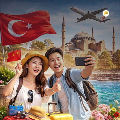 ترکیه ورود بدون ویزا را برای گردشگران چینی آغاز کرد